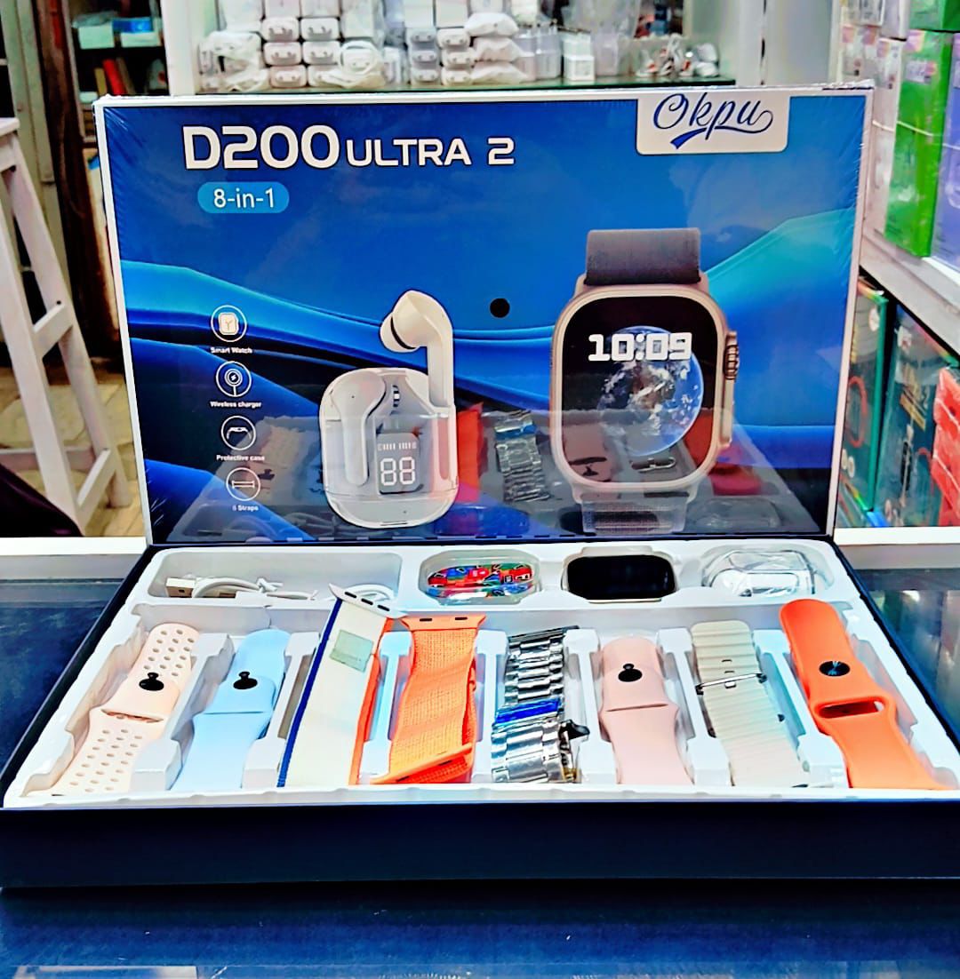 D200 ULTRA 2 SMART WATCH 8in1 STRAP Paradise Mall