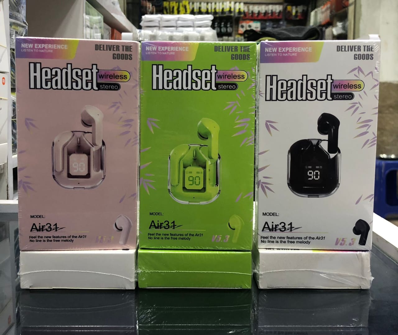 Air 31 TWS Wireless Transparent Earbuds Paradise Mall